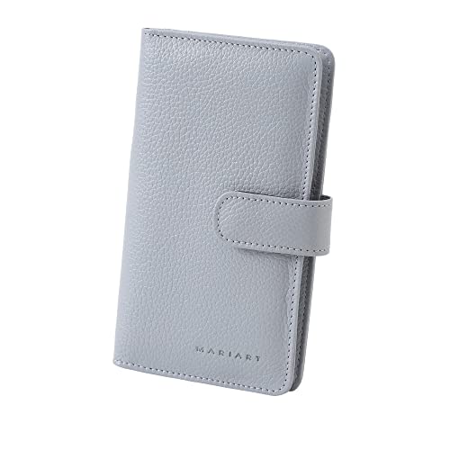 Carteira Feminina de Couro Bovino Legítimo Mariart 172 (Azul Bebê)