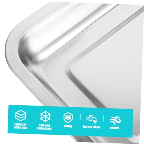 SEWOART Caixa De Aço Inoxidável Caixa De Areia Para Gatos Gatinho Banheiro Limpo Maca Para Gatinhos