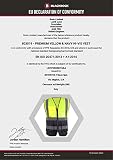 Blackrock Yellow & Navy Premium Hi Vis Vest Fully EN Certified, Size XL - 8