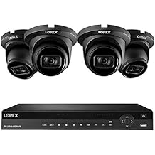 Lorex Technology Lorex NC4K3F-164BD 4K Surveillance System w/ N882A63B 3TB 4K 16 Channel NVR and 4 4K 8MP LNE9242B Audio Dome Cameras Featuring Real-Time 30FPS Recording and Smart Motion Detection