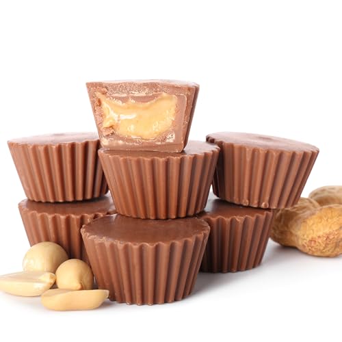 Yupik Mini Peanut Butter Cups, 2.2 lb (35.2 oz), Kosher, Milk Chocolate Goblets, Peanut Butter Filling, Smooth & Creamy, Delicious Snacks, Ideal for Baking, Topping & Gifting - image 5