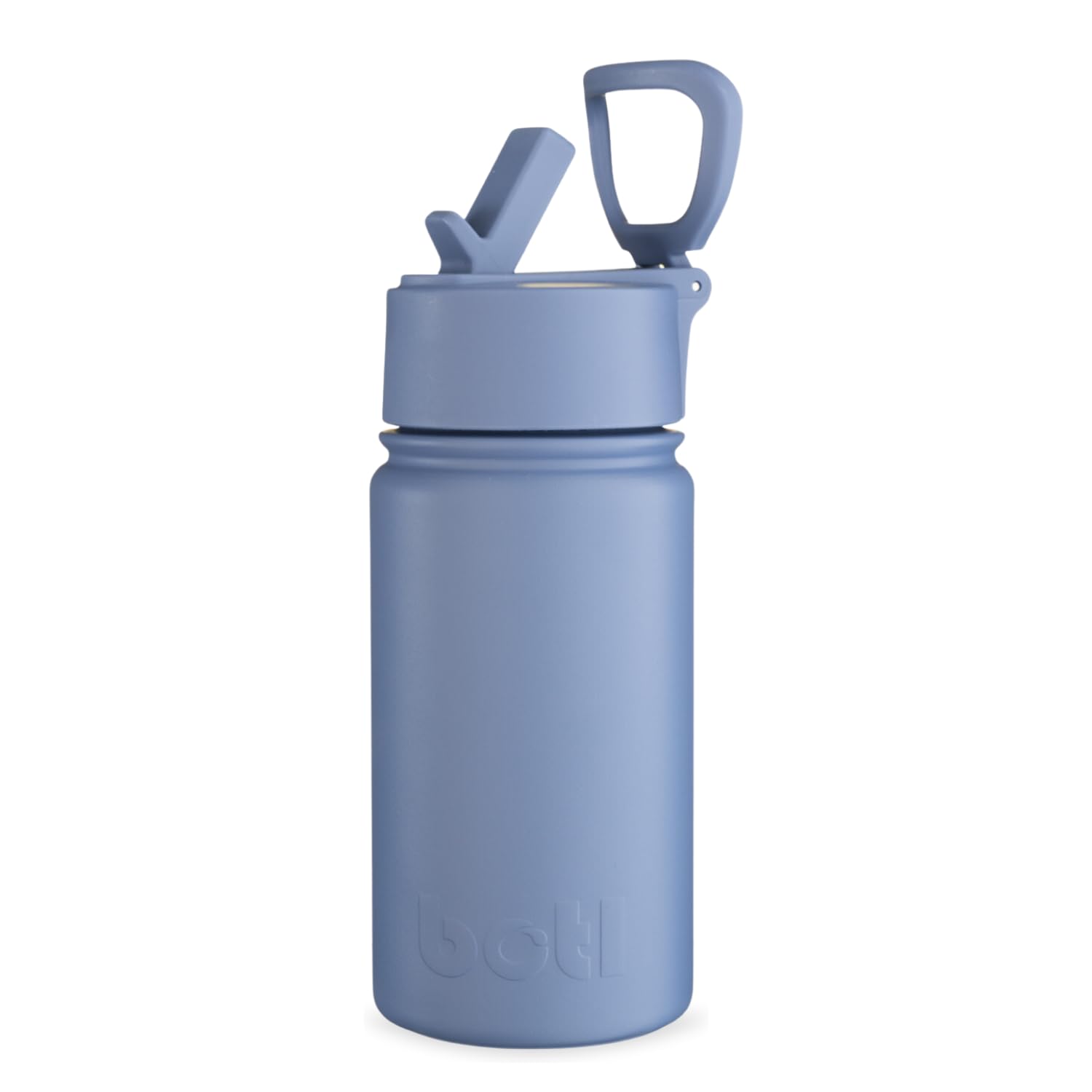 onegreenbottle 400ml Insulated Stainless Steel Water Bottle, Leakproof Vacuum Flask with Straw Lid & Carry Handle
