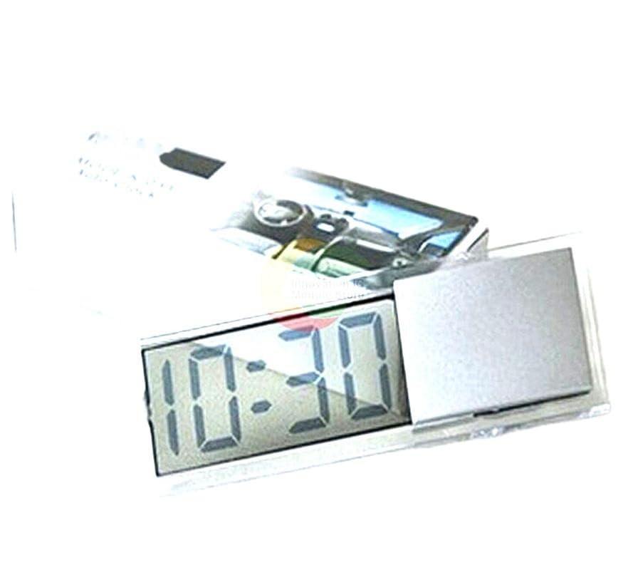 Mini Digital Car Electronic Clock Transparent LCD Display Digital Watch with Sucker Universal Car Decor image 4