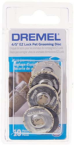 Image of Dremel AT01-PGK Pet Grooming Nail Guard Attachment with Dremel SD60-PGK EZ Lock Pet Nail Grooming Sanding Discs