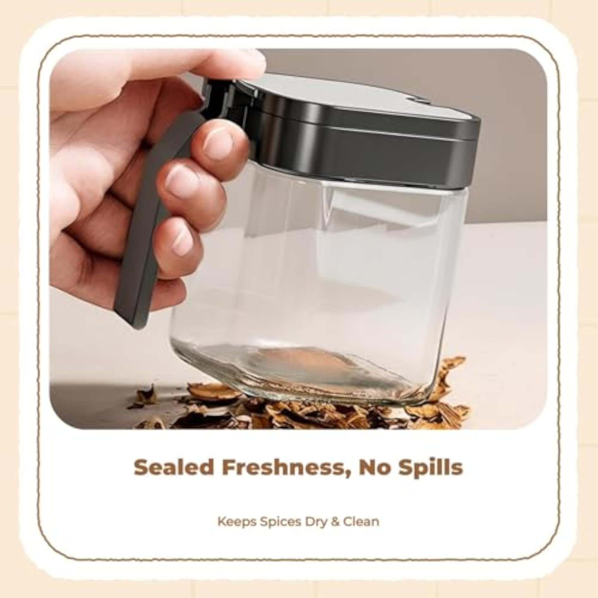 Wall-Mounted Oil Bottle Set, Seasoning Holder