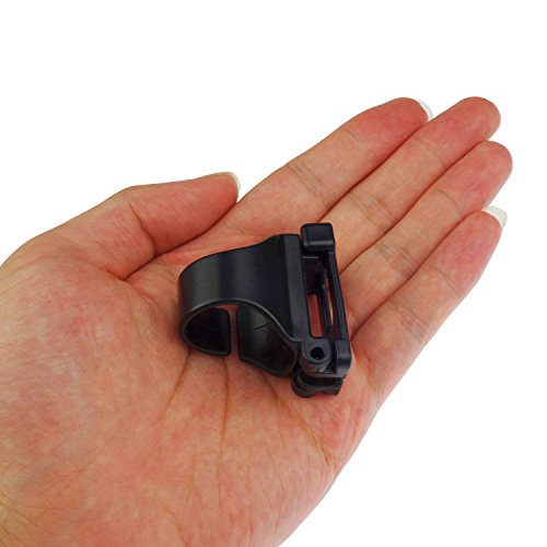 4 Paquete Clip Universal de Plástico para Sujetar Tubo de Snorkel de Buceo, Negro miniatura 6