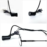 Songzi Optics Max 90,000 Lux@20cm Surgical Dental Headlight Medical Headlamp10 Hour Battery Orange Filter with Lightspot (Clip Model A)