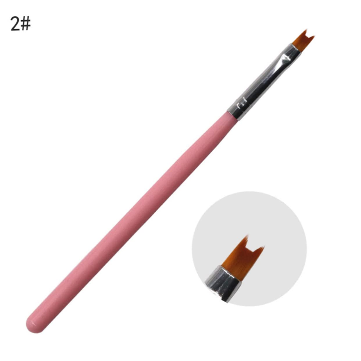 FRCOLOR 24pezzi Pennelli Per Manicure Con Manico Strumenti Professionali Per Nail Art Kit Completo Per Decorazione Unghie Per Casa e Salone