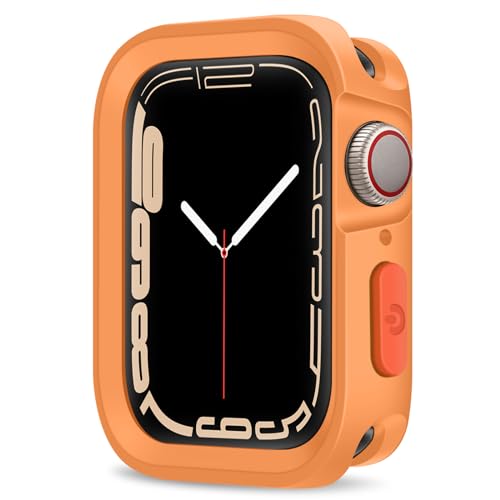 Coque de protection antichoc pour iWatch 41mm 40mm Series 9 8 7 6 5 4 SE orange