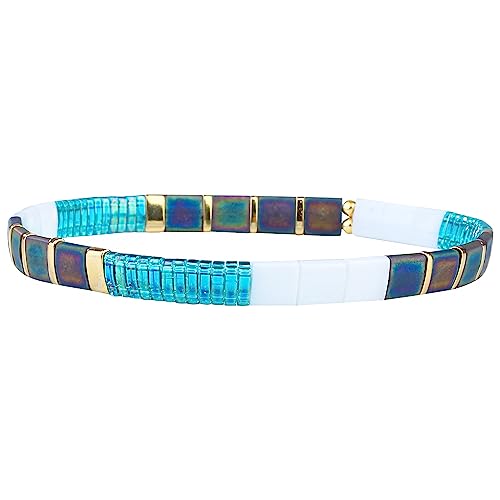 Bracelets empilables en perles faits à la main avec finitions artisanales de qualité