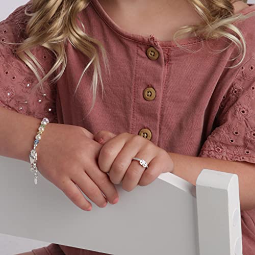 Precious Pieces Girls Sterling Silver Pink Butterfly Ring for Toddlers and Children3