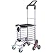 Zusammenklappbarer Einkaufswagen, Treppensteigen, Einkaufswagen, tragbarer Einkaufswagen für ältere Menschen, Leichter Einkaufswagen (Sitzhöhe 40 cm)
