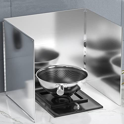 Barrera antigrasa para estufas y protector antisalpicaduras de cocina plegable 3