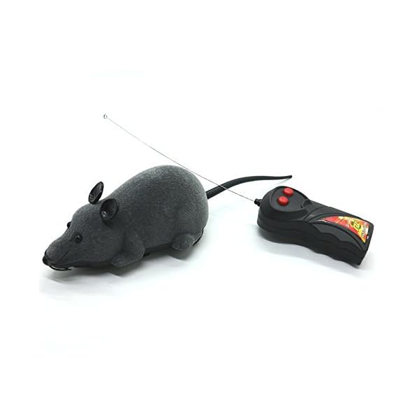 WEFOO-Electronic-Remote-Control-Rat-Simulation-Mouse-Toy-for-Cat-Dog-Kid-Gray WEFOO-Electronic-Remote-Control-Rat-Simulation-Mouse-Toy-for-Cat-Dog-Kid-Gray
