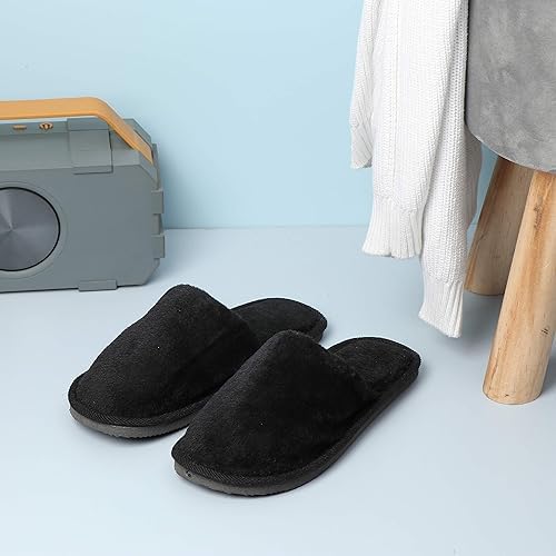 Doberyl JackPro Comfort Disposable 25 Pairs slippers, black Disposable Slippers, Cotton Closed Toe Hotel, Salons, Spa Slippers for Women and Men, Breathable Non-Slip (Free Size) - Image 3 thumbnail