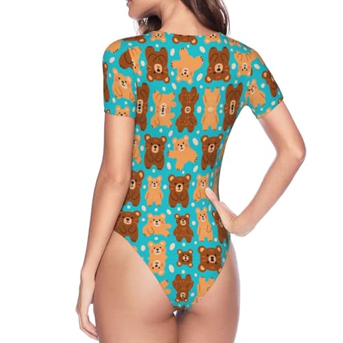 One Piece Swimsuit for All Women Crewneck Swimwear Monokini Bathing Suit4