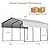 Real Relax 10x15FT Heavy Duty Metal Carport, Outdoor Carport Canopy with Galvanized Steel Roof and Reinforced Base for All-Weather, Garage Shelter Shade for Trucks, Boats, Party, Cream White