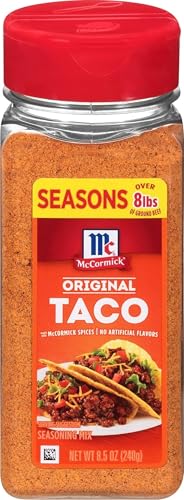 Image of McCormick Taco Seasoning Mix, Original, No Artificial Flavors, No MSG Added, Mild Heat and Classic Flavor the Whole Family Will Love, 8.5 oz