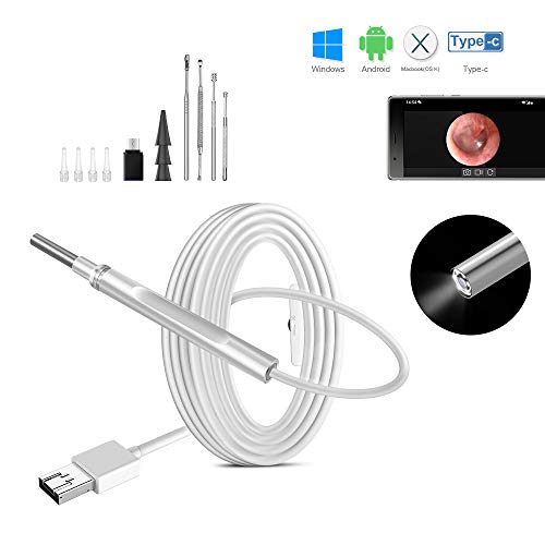 Upgraded USB Otoscope, Digital Otoscope Ear Cleaning Camera Ear Canal Inspection Camera