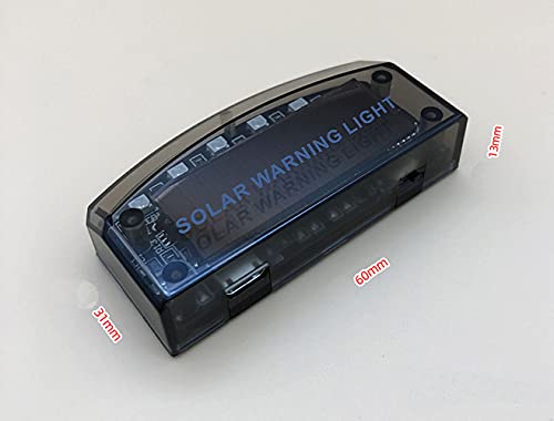 Image of ZYTC Car Fake Dummy Alarm Led Light Red 6 LED Warning Light Solar Power Simulated Security Anti-Theft Flashing Light Car Burglar Alarm Light