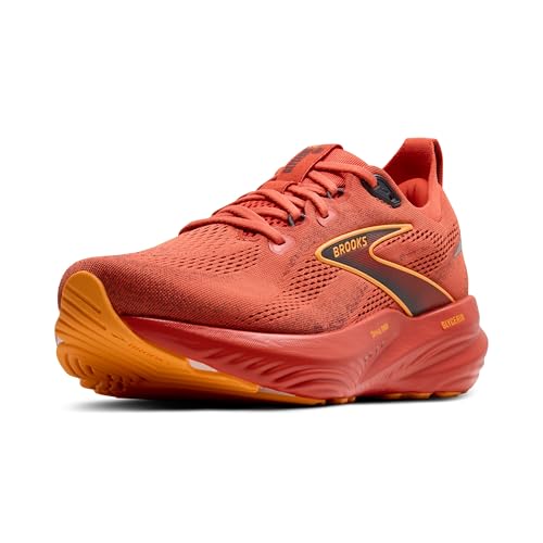Brooks Men’s Glycerin 22 Neutral Running Shoe - Burnt Sienna/Ebony/Orange - 12 Medium