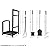 Lavish Home 5-Piece Fireplace Tool Set and Log Rack - Mission-Style Firewood Holder with Shovel, Broom, Tongs, and Poker for Hearth (Matte Black)