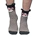 BambooMN Funny Animal Socks for Women with Non-Slip Grips 8 Pair Assortment G
