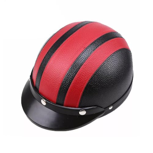 Casco de motocicleta retro de media cara tipo casco scooter verano 5