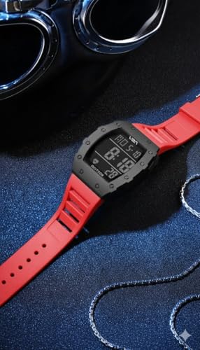 Image of V2A Digitron Tonneau 2118 Sports Watch for Men & Boys | Rugged Design | Big Dial | Alarm, Stopwatch, 12 /24H | 3 ATM Water Resistant | Luminous Display | Sports, Fitness, Outdoor & Training | Gifts for Men & Boy
