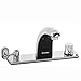 Speakman S-8729 Sensorflo Battery Powered Sensor Faucet with 8 In. Deck Plate, Above Counter Mechanical Mixer & Manual Override