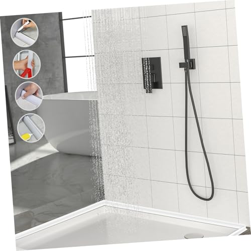 Barrera de ducha autoadhesiva de silicona flexible Homoyoyo para prevenir salpicaduras en baño 7