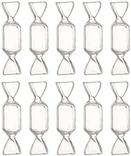VOSAREA 10Pcs Candy Shaped Jewelry Box Mini Clear Jewelry Case Travel Plastic Beads Jewelry Storage Containers
