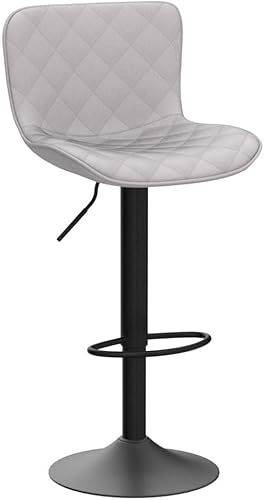 Miniatura 23 de YOUNUOKE Taburetes de bar de altura de mostrador para isla de cocina de 24 pulgadas, de metal, negro, juego de 2 taburetes giratorios ajustables con