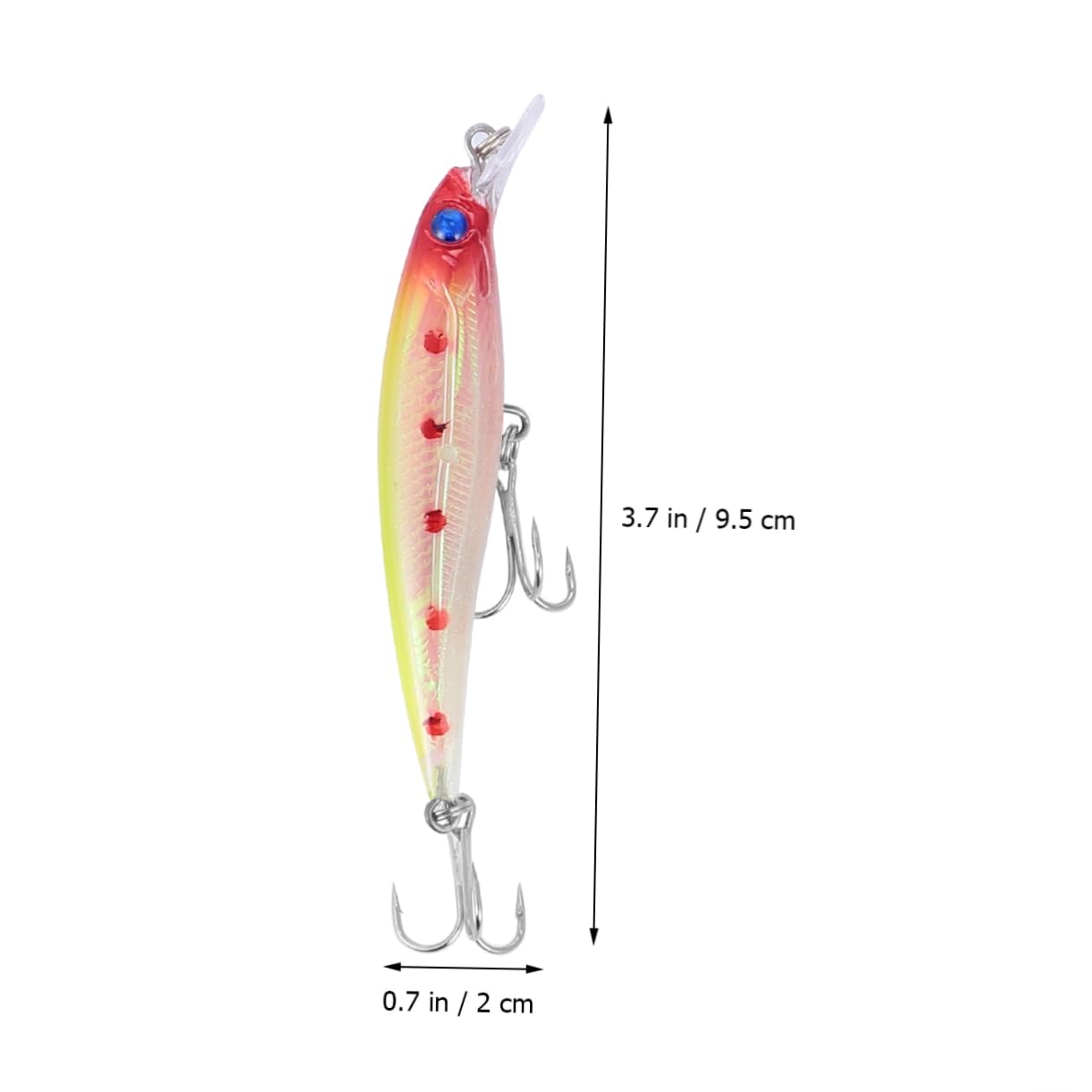 ifundom 3 Series Señuelo Cebo Largo Pequeño Oms Accesorios Señuelos De Pesca Nadar Señuelo De Natación Biónico Señuelo De Pesca En Hielo Material Plastico Abs Color Aleatorio 6 Piezas*3