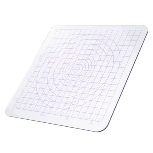 AUTSUPPL Square Transparent Acrylic Clay Pressing Board for Crafts Lightweight Portable Polymer Clay Roller Smooth for Sculpting and Pottery Projects