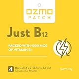 Ozmo Patch Just B12 Patches 1000 mcg Vitamin B12 Using Medical Grade Hydrogel