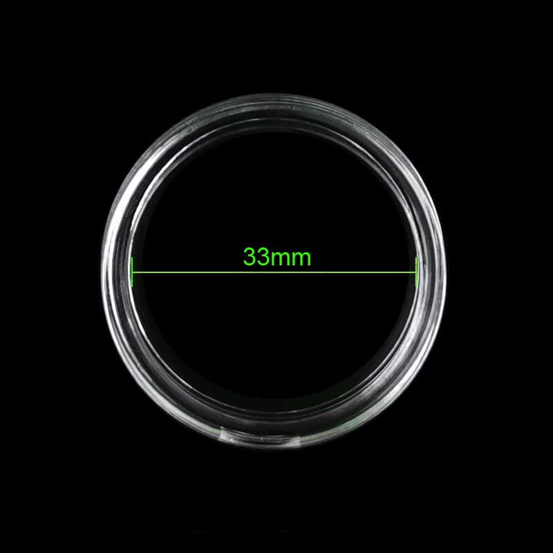 10 cápsulas transparentes para monedas 33mm 10 piezas miniatura 2