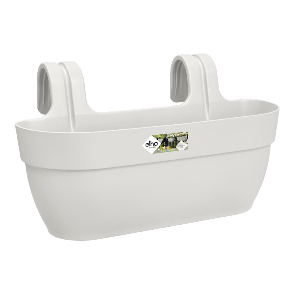 elho Vibia Campana Easy Hanger L 46 - Planter for Balcony & Outdoor - Ø 46.0 x H 26.5 cm - White/Silky White — image 1