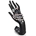 HOMANDA Black Resin Hand Form Ring Hand Chain Display Stand Holder Organizer