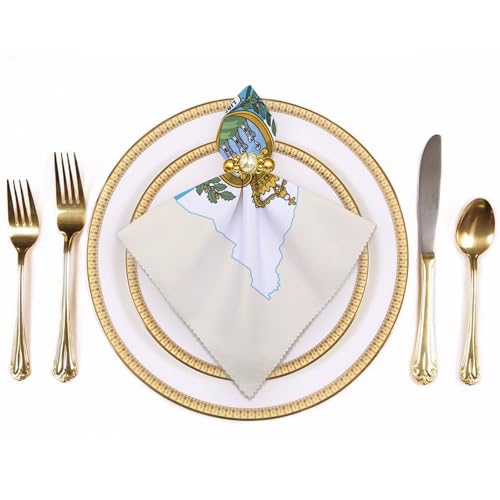 Servilletas de cena suaves y absorbentes SAN, juego cuadrado lavable para cocina 4