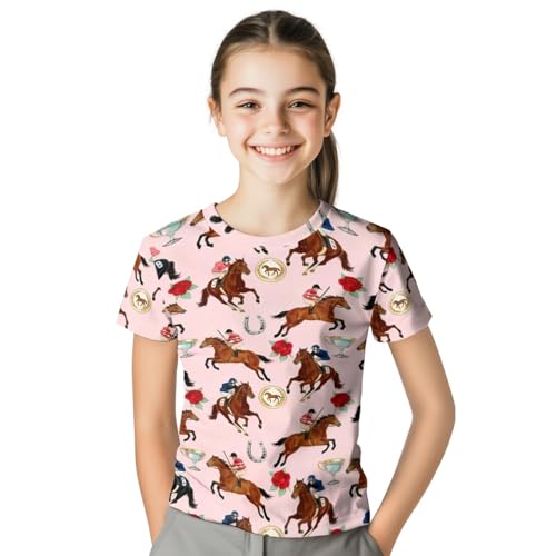 Image of Kids Graphic T-Shirt Boys Girls Novelty Tees Top Short Sleeve Shirts Summer Blouses 3-16