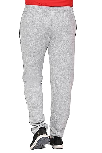 Image of SK Wardrobe Men's Solid Cotton Track Pant | Full Elastic Waistband | Regular Fit Casual Lower for Gym, Home, Lounge Full Length Solid Bottom Wear for Men