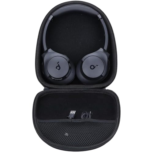 Image of VERTUS Headphone Carrying Hard Storage Bag Pouch Case Cover for Anker Soundcore Q10 / Life Q20I / Q20i / Q30 / Q35 / H30i / Q20 / Q40 / Q45 / Q20+ (Black)