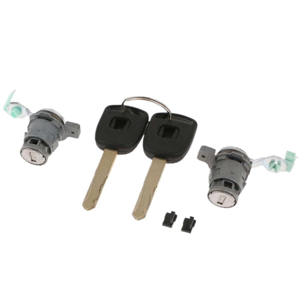 Nspmebtgw Onecolor Driver Side Front Door Lock Cylinder With 2 Lock Cores Compatible With Cr-V 2002-2006