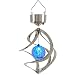 StillCool Solar Wind Chime LED Colour Changing Hanging Wind Light Waterproof Spiral Spinner Lamp For Garden Yard Lawn Balcony Porch