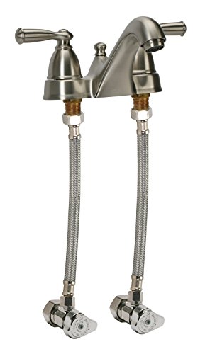 Fluidmaster B1F20 Faucet Connector, Braided Stainless Steel - 3/8 Female Compression Thread X 1/2 F.i.p. Thread, 20-Inch Length #TOP2