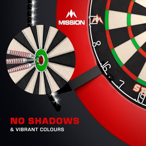 Mission Darts TOR270 Torus 270 | Dartboard LED Lighting System with Easy Access Area for Unrestricted Play, Sand Blasted Black - Image 6