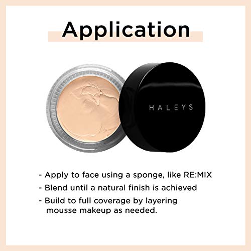 Haleys Re:veal Mousse Makeup (7.25) Vegan, Cruelty-Free Whipped Foundation - Even Skin Tone And Cover Imperfections With Buildable Coverage For A Smooth, Natural Complexion #TOP2