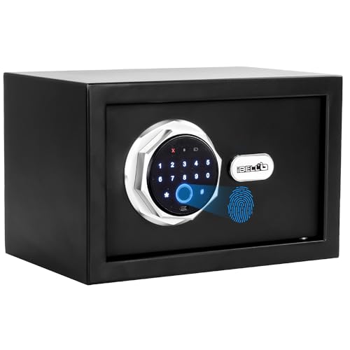 iBELL IBL SL-20F Digital Fingerprint Safe Locker for Personal and Office Use | 20L Biometric Electronic Safe Locker with Interior Light and Emergency 