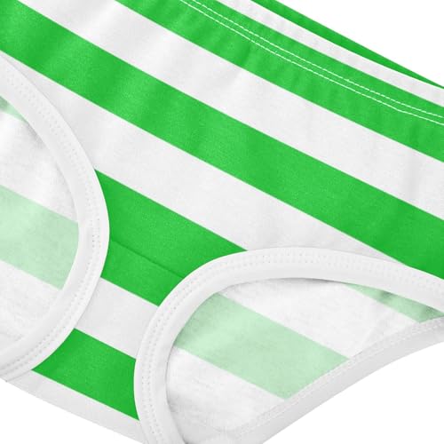 Green White Stripe Toddler Girls's Underwear 2T4